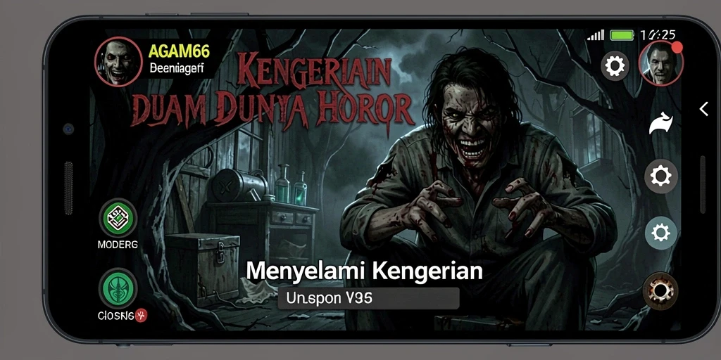 Screenshot gameplay AGAM66 yang menampilkan suasana mencekam dan menakutkan.