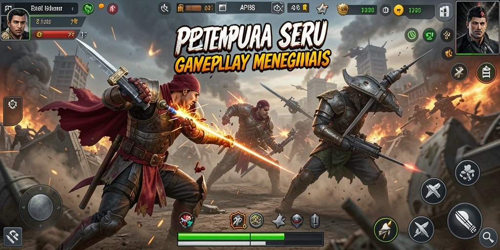 Screenshot API88 menunjukkan aksi seru dalam pertempuran TPS.