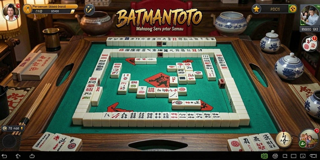 Screenshot gameplay BATMANTOTO menunjukkan keseruan permainan Mahjong.