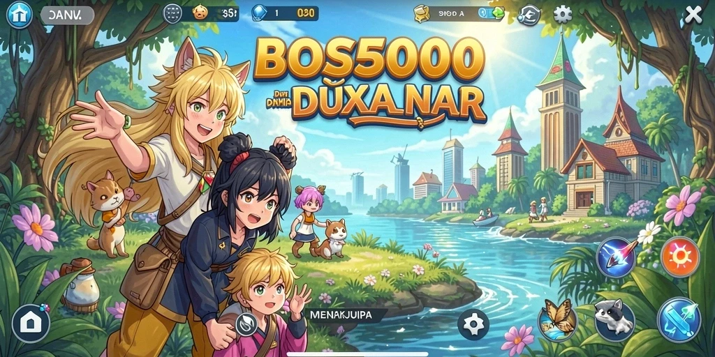 Tampilan menarik dari gameplay BOS5000 yang memukau.