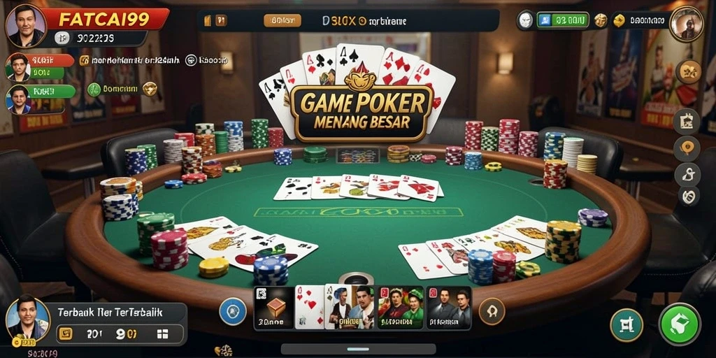 Menampilkan gameplay Poker yang menarik dan seru di FATCAI99.