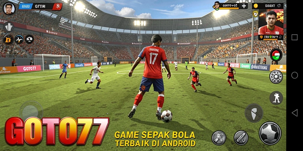 Tampilan gameplay GOTO77 yang menegangkan saat bertanding di lapangan.