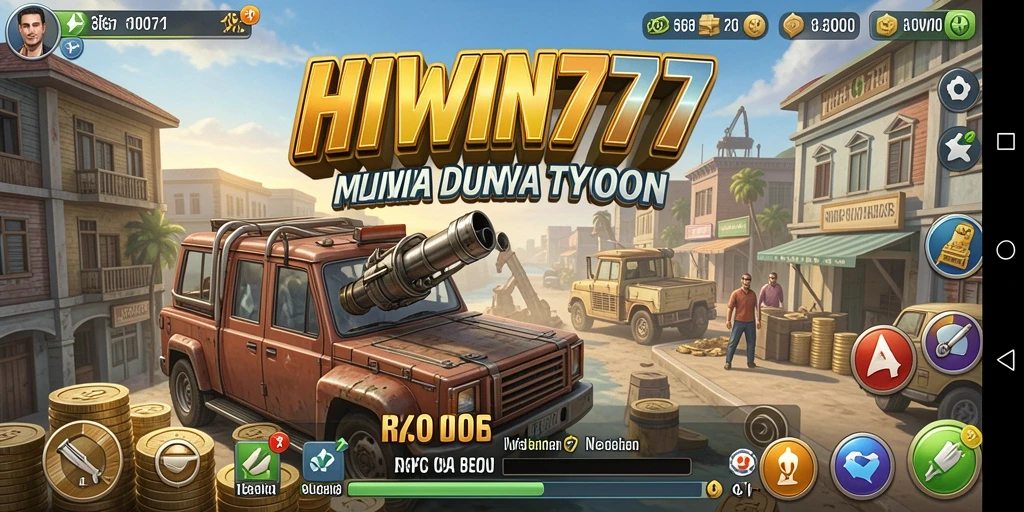 Screenshot gameplay HIWIN777 menampilkan suasana bisnis yang dinamis.