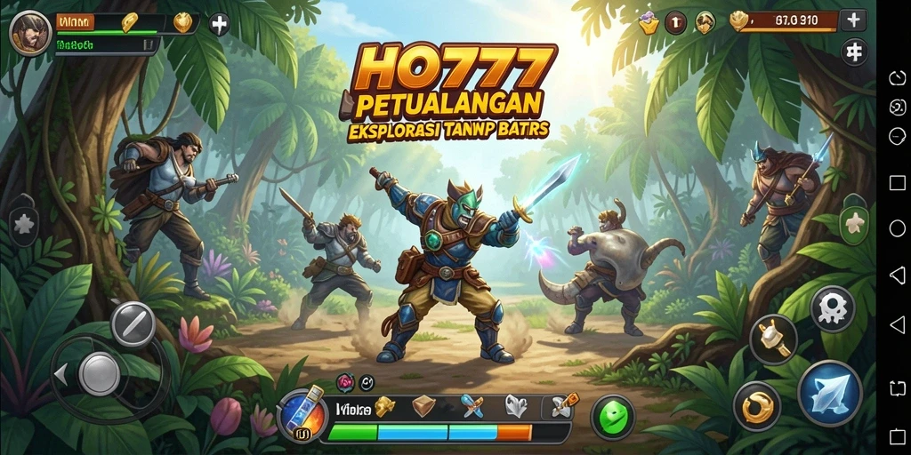 Screenshot utama HO777 menampilkan suasana eksplorasi yang luar biasa.