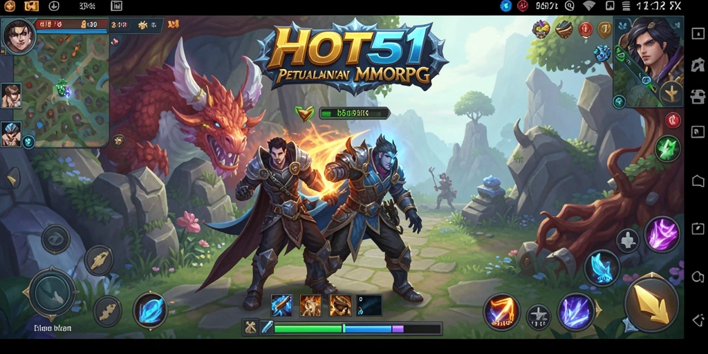 Gameplay HOT51 yang menegangkan dan seru dalam dunia MMORPG.