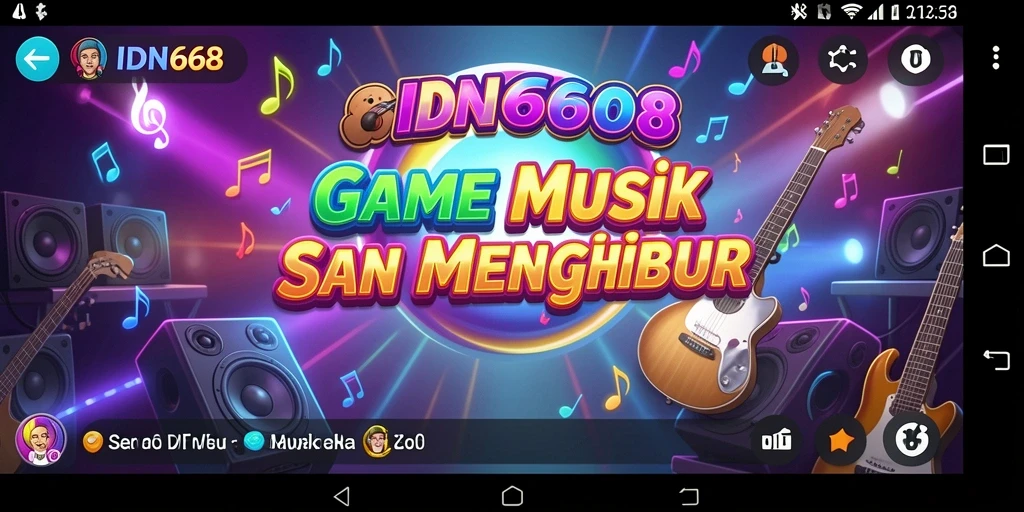 Tampilan antarmuka game IDN668 yang penuh warna dan menarik.