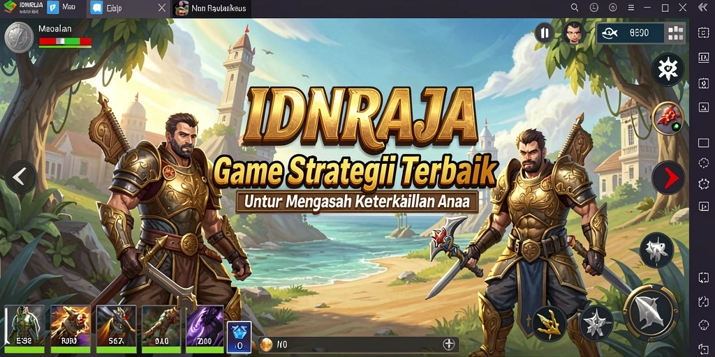 Tangkapan layar menunjukkan pertempuran strategis di IDNRAJA.