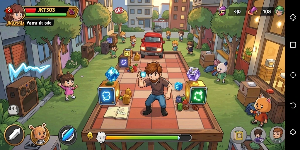Tampilan seru gameplay JKT303 dalam tantangan Puzzle.