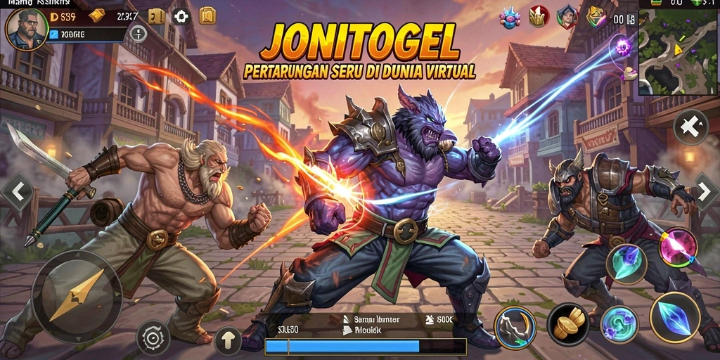 Tampilan aksi pertarungan hebat di JONITOGEL.