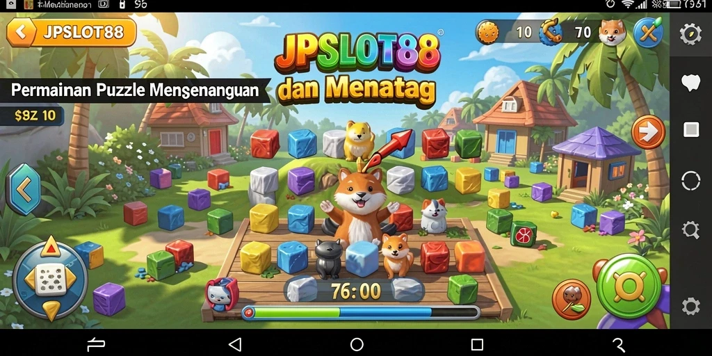 Screenshot JPSLOT88 menampilkan gameplay Puzzle yang menarik dan interaktif.