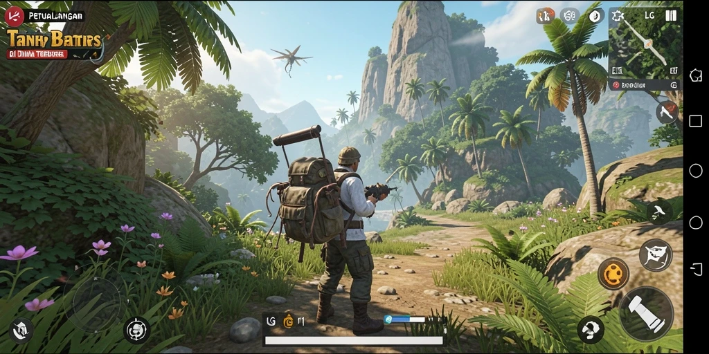 Screenshot menampilkan gameplay menarik dari petualangan dunia terbuka.