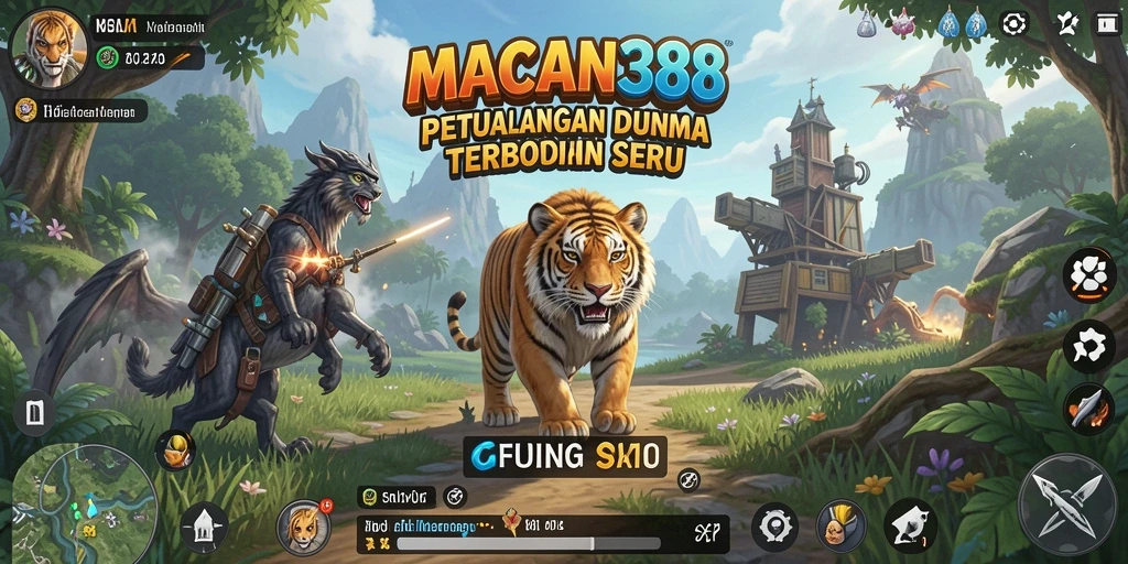 Screenshot gameplay MACAN388 menampilkan dunia terbuka yang luas dan indah.