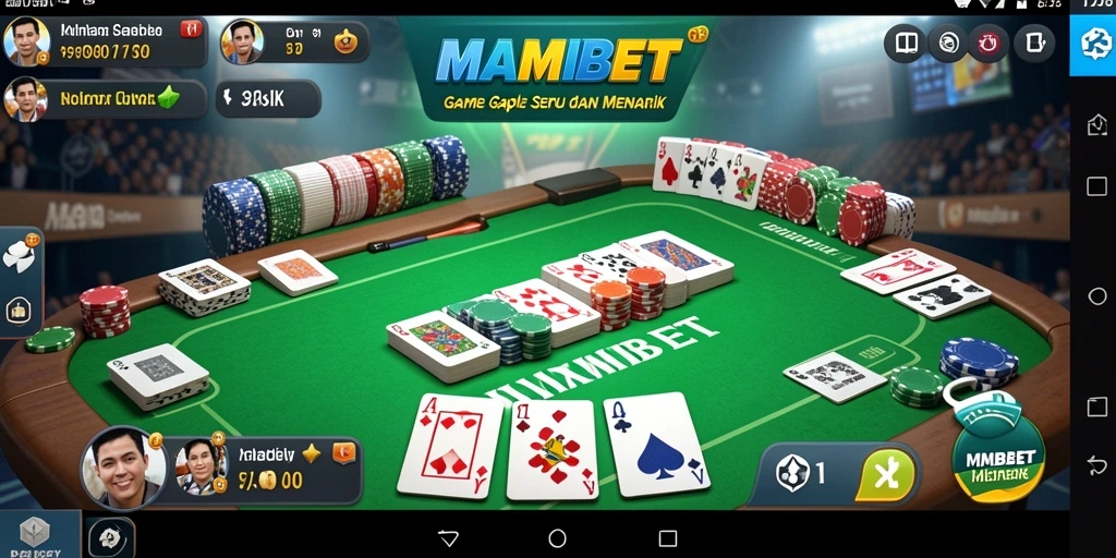 Tampilan gameplay Gaple MAMIBET yang seru dan menantang.