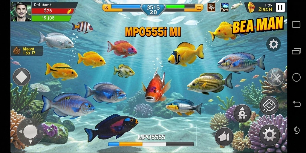 Tampilan menarik dari gameplay Tembak Ikan MPO555 yang seru.