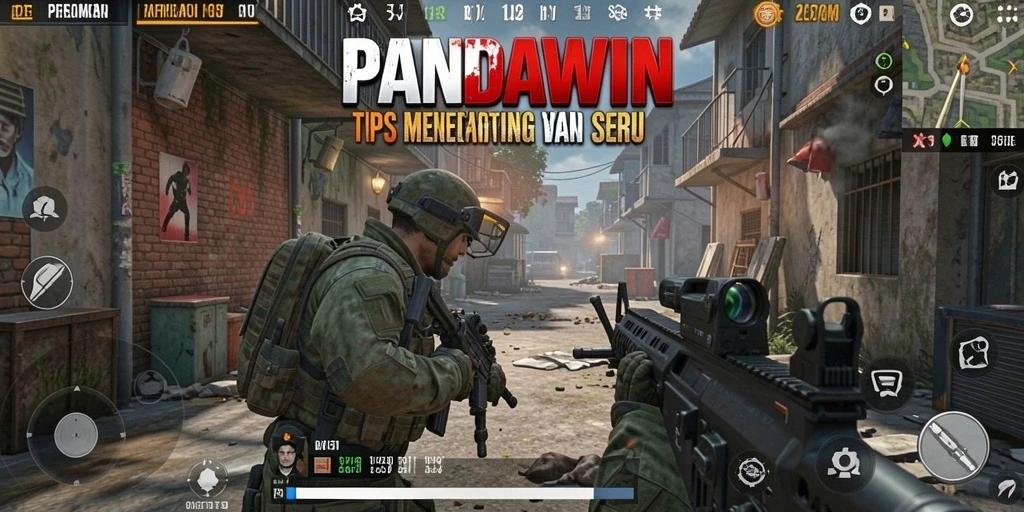 Gambaran gameplay menegangkan dari PANDAWIN di TPS.
