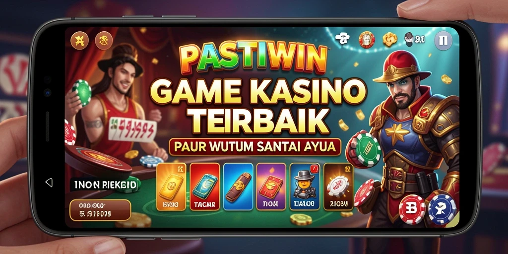 Tampilan gameplay seru di PASTIWIN dengan berbagai pilihan permainan Kasino.