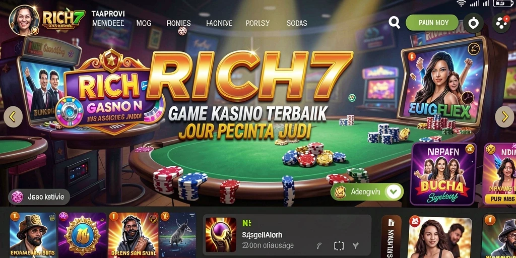 Screenshot gameplay RICH7 yang menampilkan keseruan permainan Kasino.