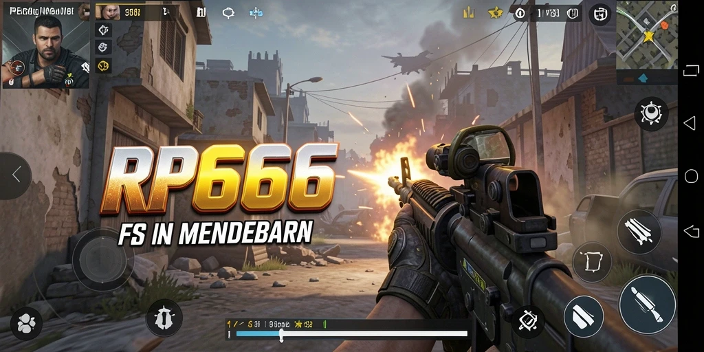 Tampilan aksi seru dalam gameplay RR666 yang intens dan mendebarkan.