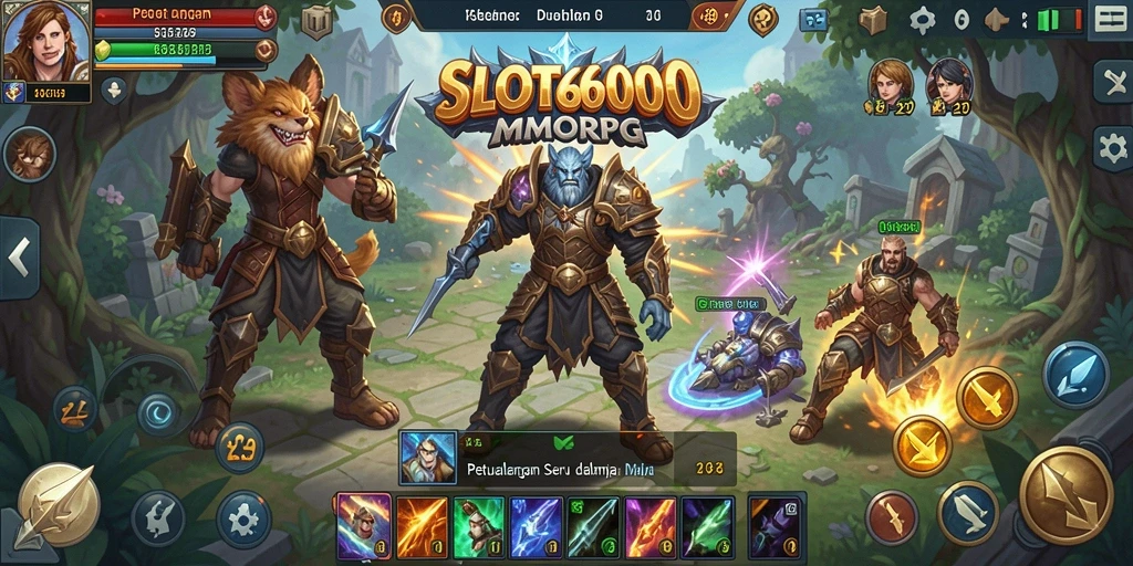 Gameplay dinamis dan imersif dari SLOT6000 dalam dunia MMORPG.