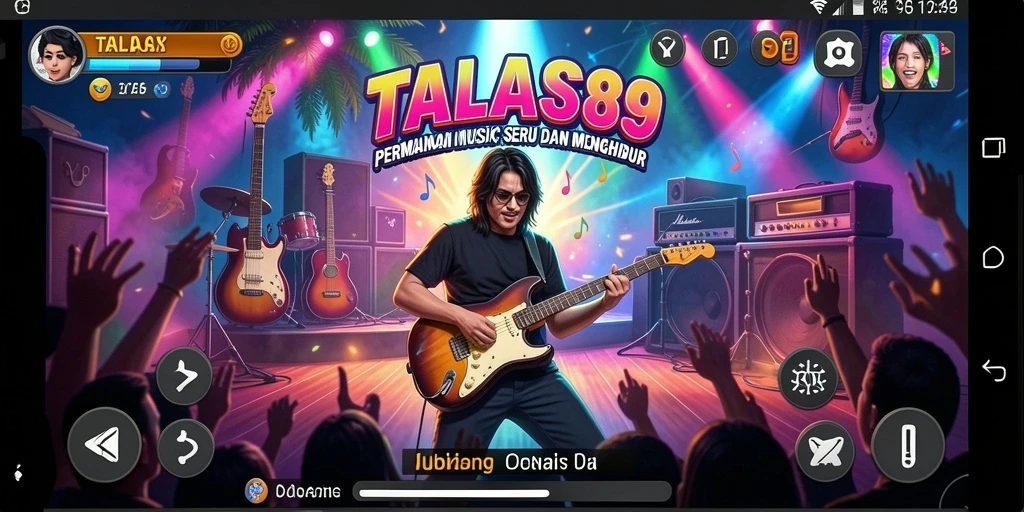 Screenshot utama TALAS89 menampilkan pengalaman bermain musik yang menarik dan seru.