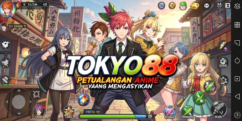 Screenshot gameplay TOKYO88 menampilkan aksi seru dalam dunia Anime.