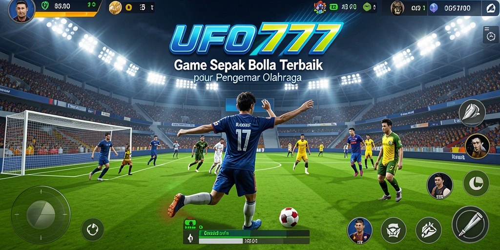 Tampilan gameplay menarik dari UFO777 dengan aksi sepak bola seru.