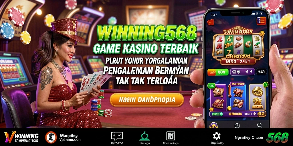 Tampilan gameplay Kasino yang seru dan mengesankan dalam WINNING568.